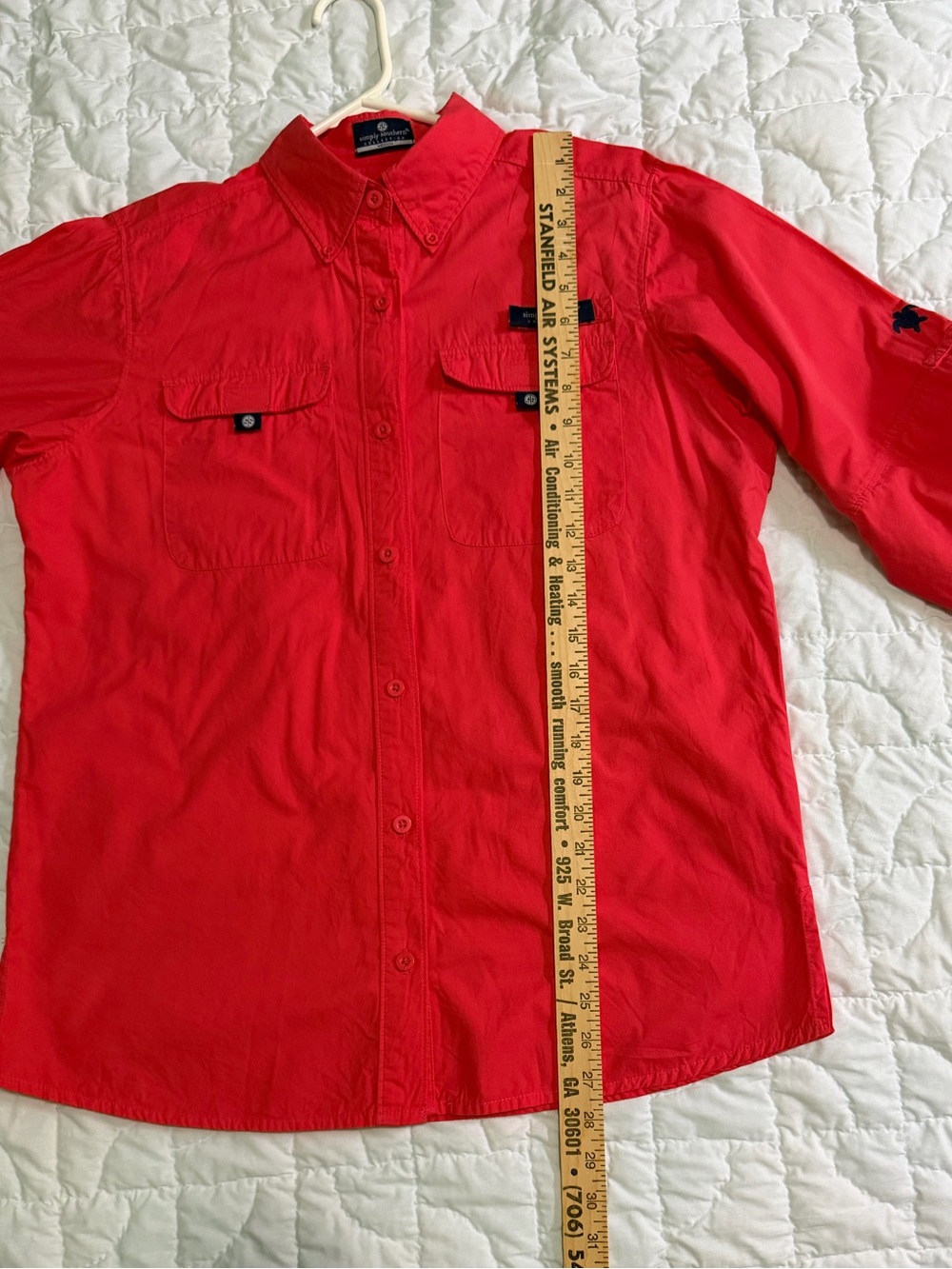 Simply Southern Bright Pink Lightweight Button-Up Shirt - Picture 8 of 11